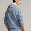Blauer Ralph Lauren Fleece-Hoodie aus Bio-Baumwolle für Herren