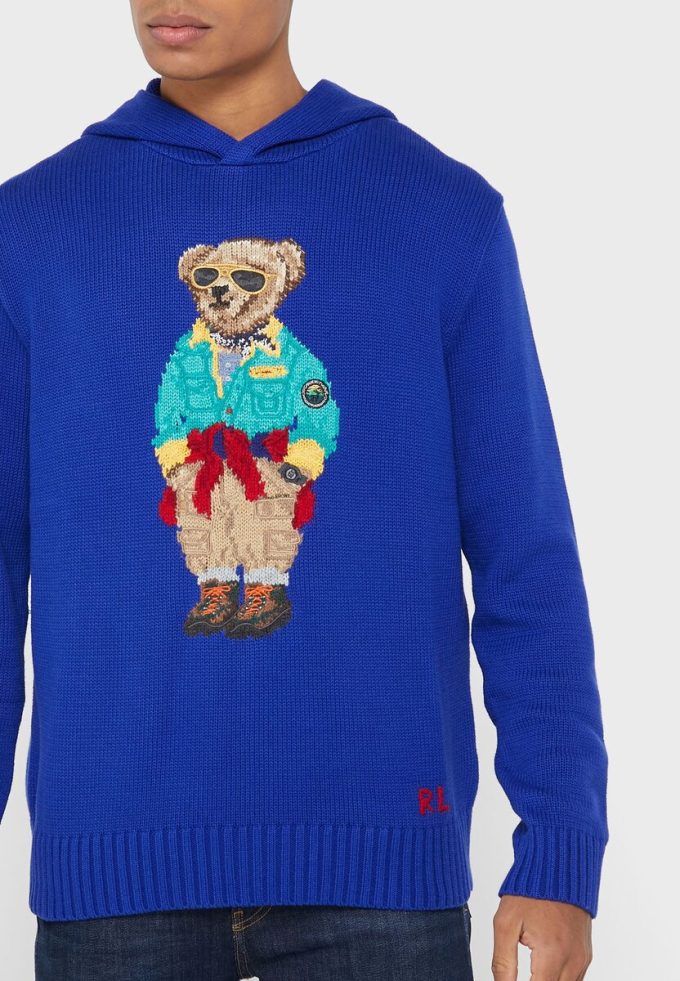 Blauer Ralph Lauren Grafik-Hoodie für Herren