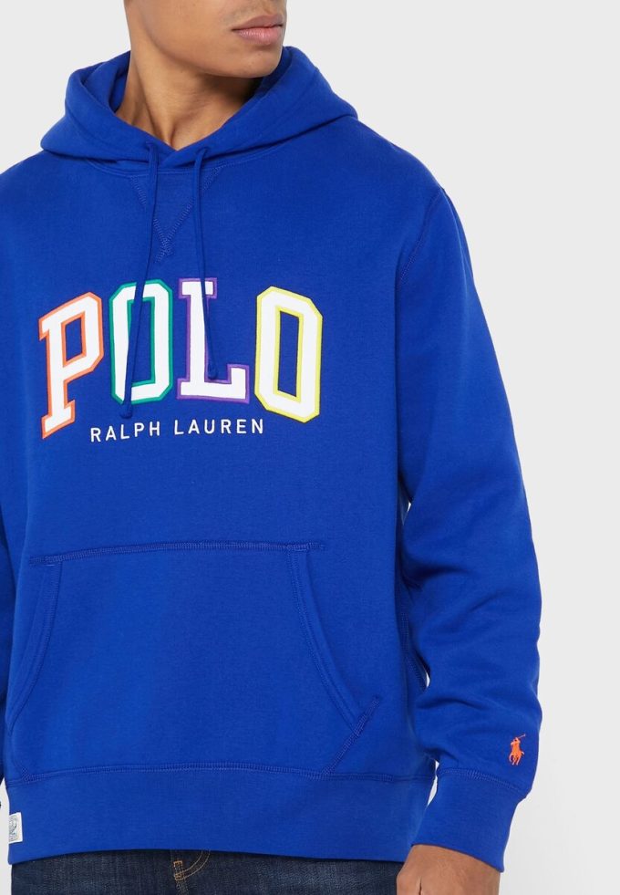 Blauer Ralph Lauren Logo-Hoodie für Herren