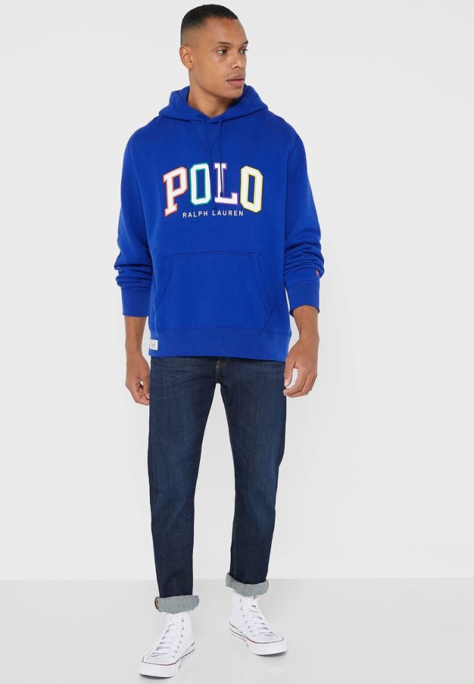 Blauer Ralph Lauren Logo-Hoodie für Herren