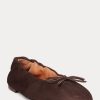 Braune Ballerinas „The Suede Pony“ von Ralph Lauren für Damen
