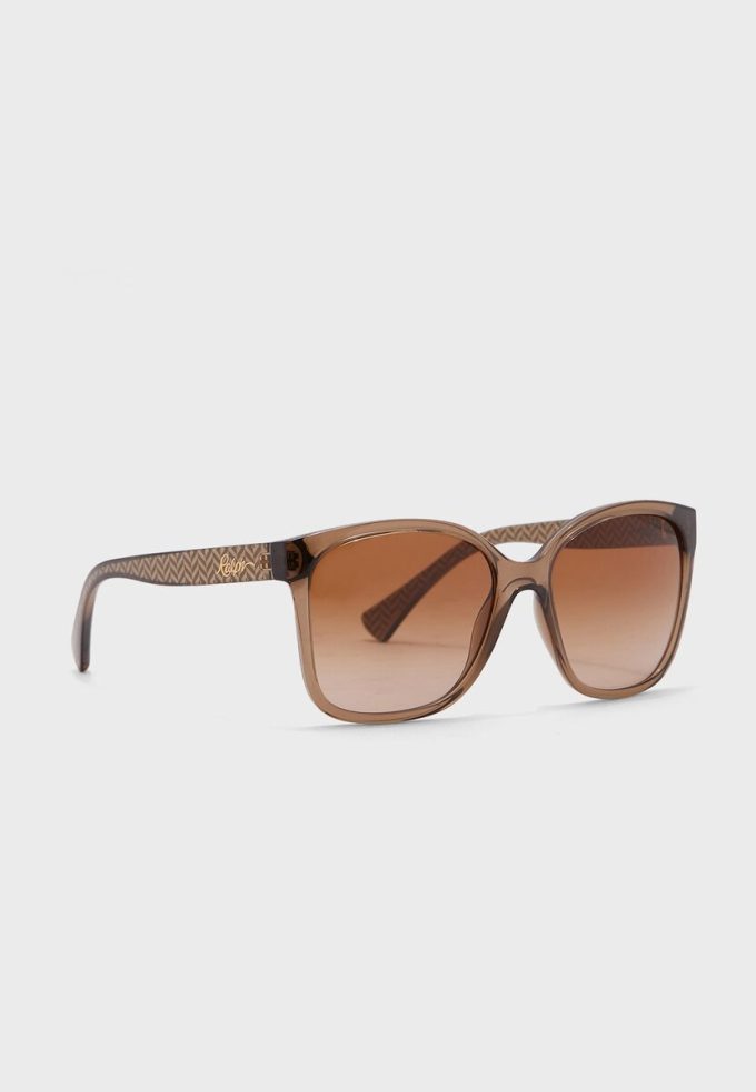 Braune übergroße Sonnenbrille 0Ra5268 für Damen von Ralph Lauren