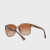 Braune übergroße Sonnenbrille 0Ra5268 für Damen von Ralph Lauren