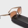 Braune übergroße Sonnenbrille 0Ra5268 für Damen von Ralph Lauren