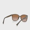 Braune übergroße Sonnenbrille 0Ra5268 für Damen von Ralph Lauren