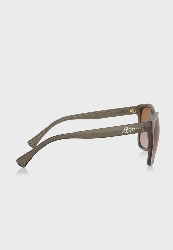 Braune übergroße Sonnenbrille 0Ra5268 für Damen von Ralph Lauren