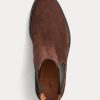 Braune Chelsea-Stiefel aus Wildleder von Ralph Lauren für Damen
