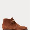 Braune Chelsea-Stiefel aus Wildleder von Ralph Lauren für Herren