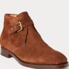 Braune Chelsea-Stiefel aus Wildleder von Ralph Lauren für Herren