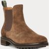 Braune Chelsea-Stiefel aus Wildleder von Ralph Lauren für Herren