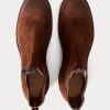 Braune Chelsea-Stiefel aus Wildleder von Ralph Lauren für Herren