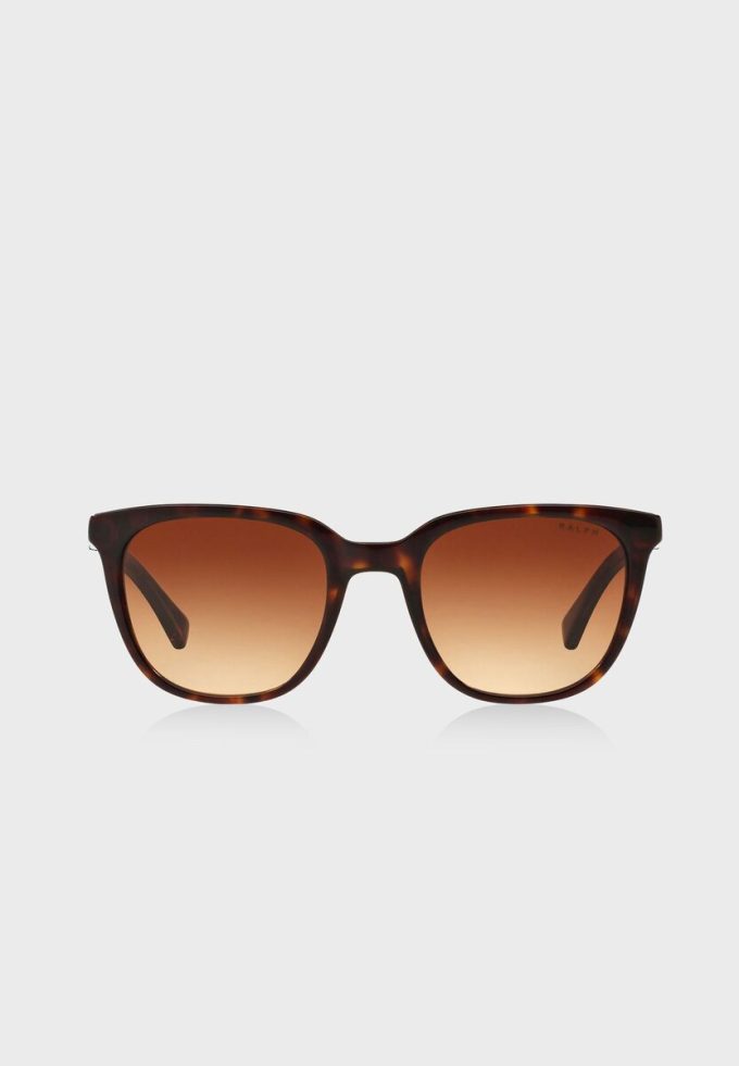 Braune Damen-Sonnenbrille „Tortoise Wayfarers“ von Ralph Lauren 0RA5206