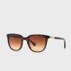 Braune Damen-Sonnenbrille „Tortoise Wayfarers“ von Ralph Lauren 0RA5206