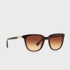 Braune Damen-Sonnenbrille „Tortoise Wayfarers“ von Ralph Lauren 0RA5206