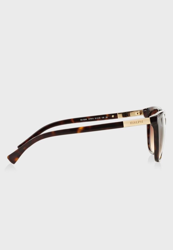 Braune Damen-Sonnenbrille „Tortoise Wayfarers“ von Ralph Lauren 0RA5206