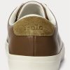 Braune Herren-Sneakers „Longwood“ von Ralph Lauren aus Leder