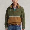 Braune, mehrfarbige, verstaubare, wasserabweisende Kapuzenjacken von Ralph Lauren für Herren