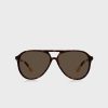 Braune Ralph Lauren 0Ph4173 Clubmaster Sonnenbrille für Herren