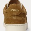 Braune Ralph Lauren Court Wildleder-Sneakers für Herren