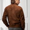 Braune Ralph Lauren Hayworth Wildlederjacken für Herren
