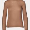 Braune Ralph Lauren Kaschmirpullover mit Rundhalsausschnitt für Damen