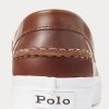 Braune Ralph Lauren Keaton Pennyloafer aus Leder für Herren