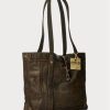 Braune Ralph Lauren Leder-Tragetaschen für Herren