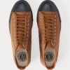 Braune Ralph Lauren Mayport Wildleder-Sneakers für Herren