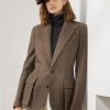 Braune Ralph Lauren Preston Fischgrätenjacken für Damen