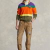 Braune Ralph Lauren Relaxed Fit Distressed Canvas-Hose für Herren