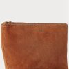 Braune Ralph Lauren Roughout Wildleder-Tragetaschen für Herren