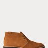 Braune Ralph Lauren Talan Chukka-Stiefel aus Wildleder für Herren