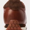 Braune Ralph Lauren Train 85 Leder-Sneakers für Herren