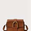 Braune Ralph Lauren Welington Umhängetaschen aus Kalbsleder für Damen
