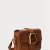 Braune Ralph Lauren Welington Umhängetaschen aus Kalbsleder für Damen
