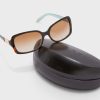 Braune rechteckige Sonnenbrille Ralph Lauren 0Ra5130 für Damen