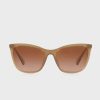 Braune rechteckige Sonnenbrille Ralph Lauren 0Ra5289 für Damen