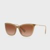 Braune rechteckige Sonnenbrille Ralph Lauren 0Ra5289 für Damen