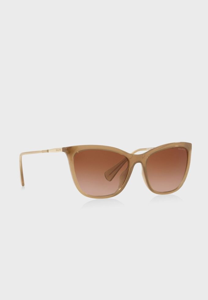Braune rechteckige Sonnenbrille Ralph Lauren 0Ra5289 für Damen