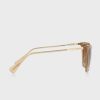 Braune rechteckige Sonnenbrille Ralph Lauren 0Ra5289 für Damen