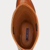 Braune Reitstiefel „Sallen“ aus Kalbsleder für Damen von Ralph Lauren