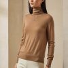 Braune Rollkragenpullover aus Kaschmir von Ralph Lauren für Damen