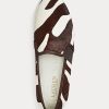 Braune Slip-On-Sneakers „Jinny Haircalf“ von Ralph Lauren für Damen