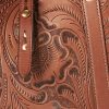Braune Tragetaschen aus handgefertigtem Leder von Ralph Lauren für Damen
