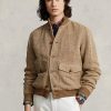 Braune Tweedjacken aus Leinenmischung von Ralph Lauren für Herren