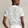 Cremefarbene Poloshirts mit geometrischer Spitze von Ralph Lauren für Damen
