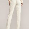 Cremefarbene Ralph Lauren Alandra Wollkrepphose für Damen