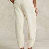 Cremefarbene Ralph Lauren Rippstrick-Pulloverhose aus Kaschmirwolle für Damen