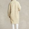 Cremefarbene, wendbare Oversize-Lammfellmäntel von Ralph Lauren für Damen