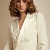 Cremefarbenes Smokingkleid „Kristian“ aus Seide von Ralph Lauren für Damen